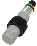 CR18XSCF08DPCY-E2 Емкостной датчик цилиндрический, M18x80 мм, пластиковый, заподлицо, выход PNP НЗ, регул. чувствит., расст. сраб. Sn=8мм, питание 10…30VDC, 20 Гц, IP68, разъём М12 4-pin