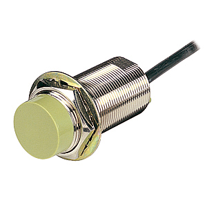 CR30-15DP Емкостной датчик приближения, диаметр 30мм, расстояние срабатывания 15мм. НЕэкранированный, транзисторный выход PNP норм. откр. (НО), питание 12-24VDC, трёх-проводный, длина провода 2 м