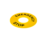 MTB2-F07 Табличка "Emergency Stop", размер 60 мм (2 шт. в комплекте)