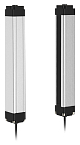 LG20-T0805TNA-F2  Световая завеса, приемник, количество оптических лучей 8, расст. между лучами 20 мм, выход NPN, режим работы: на свет/на затемнение, расст.  0.1-5 м, питание 12…24VDC, алюминий,  IP65, кабель 18 см с разъёмом M12