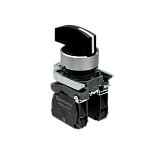 MTB4-BJ33 Переключатель на 3 положения с фиксацией, длинная ручка, 2NO, IP65, металл