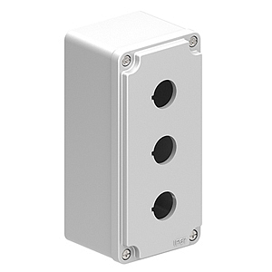 LPZM3A8 Корпус для пультов управления на 3 кнопки d=22 мм, металл, серый, 80х170х73 мм