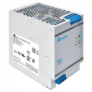 DRM-24V480W1PN  Блок питания 1х220В AC или 88-375В DC, Uвых = 24В, I нагрузки макс = 20А, 480Вт, метал. корпус, буст до 7 сек, функ. APB, реле, LED
