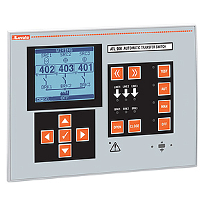 ATL900 Контроллер АВР, ЖК-дисплей, управление 3-мя вводами и 2-мя секционными выкл-ми, 12 - программируемых входов, 11- Выходов (6НО+4С + 1SSR), 3-слота расш. для модулей EXP..., встроенный RS485 и NFC, IP65