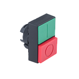 MTB2-EL84 Головка двойной кнопки, красный/зеленый, выступающий толкатель, пласт.