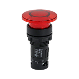 MTB7-EW44621 Кнопка грибовидная красная с подсветкой, Ø40 мм, 1NC, 24V AC/DC, IP54, пластик