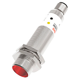 PR18-YC10DPR-E2 Оптический датчик диффузного типа с функцией подавления заднего фона BGS, диаметр M18, расст. до 10 см, 680 нм, выход PNP, Режим работы: на свет / на затемнение, рег. чувствит-ти, питание 10-30DC, IP67, разъем M12 4pin preview