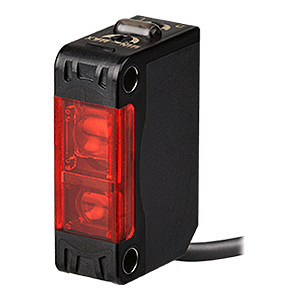 BJP100-BDT Фотодатчик для обнаружения печатных плат, диффузное отражение, расст. сраб. 100 мм, пучок свет прямоугольной формы (30?3 мм), с функцией подавления фоновых помех (BGS), на свет / на затемнение, NPN-выход с открытым коллектором, 12-24VDC