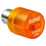 IKML220S Светодиод LED, цоколь BA15S, для сигнальных колонн серии IK, жёлтый цвет (EMAS)