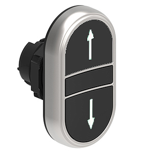 LPCB7191 Двойная кнопка с пружинным самовозвратом со стрелками вверх-вниз, цвет кнопок черный