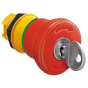 LPCB6844R520E Грибовидная кнопка, без монт. переходника, 40 мм, цвет красный