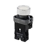 MTB2-BWF3171 Кнопка плоская белая с подсветкой, 24V AC/DC, 1NO, IP67, металл preview