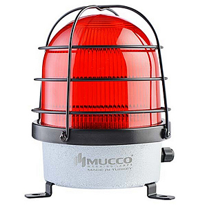 SNT-D12513-KFS-1 Сигнальная лампа в алюминиевом корпусе, стробоскопический эффект, Красный, 12-24V AC/DC, IP65.