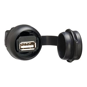 LPXS00 USB разъем, A-A тип. Переходник под диаметр отверстия 22 мм