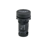 MTB7-EA21861 Кнопка плоская черная, маркировка "START", 1NO, IP54, пластик