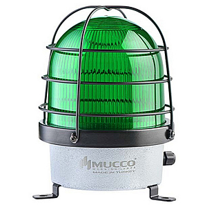 SNT-D12522-KFS-2 Сигнальная лампа в алюминиевом корпусе, стробоскопический эффект, Зелёный , 85-260V AC/DC, IP65.