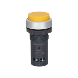 MTB8-EL51 Кнопка желтая выступающая, с возвратом, 1NO, IP65, пластик