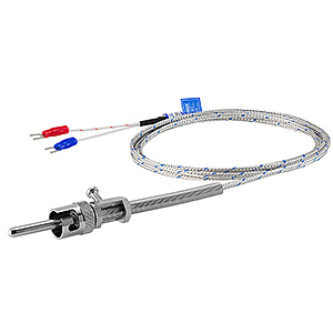 TW-S(CA)^4,8*30*1,5м Термопара тип CA (K), проводной вывод 2 точки d=4.8мм, длина головки 30 мм, длина кабеля 1,5 метра, байонетное присоединение