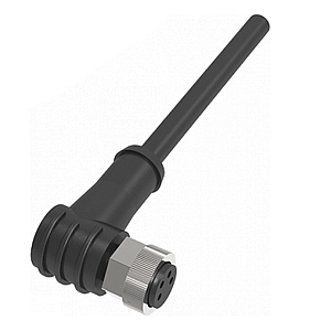 QE8-N4G2 Угловой разъем M8 4pin с кабелем 2м