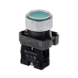 MTB2-BAF31 Кнопка плоская зеленая, 1NO, IP67, металл