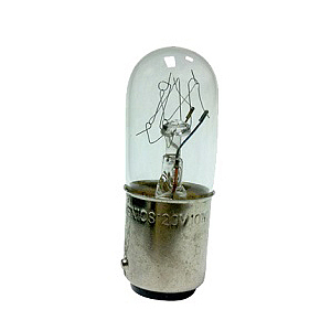 MAB-T15-S-024-08 Лампа накаливания 024В, 8Вт для серий: 56мм серия PR / PQ, 66м серия ML, 86мм серия AS и SL, тип лампы T16 / BA15S