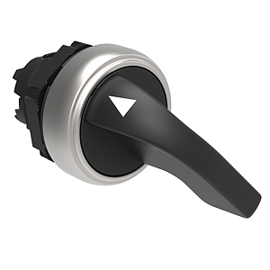 LPCS221 Переключатель пластиковый d=22 мм, с длинной ручкой (без крепежного основания ..AU120), 2 положения без фиксации, 0<1