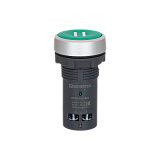 MTB8-EA31541 Кнопка плоская зеленая, маркировка "II", 1NO, IP65, пластик