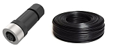 QE12-N5F 1002 Комплект: разъём прямой M12, 5-pin, мама (гнездо), с кабелем 300 метров
