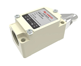 LSAR-5102 Концевой выключатель, металлический корпус, Тип толкателя - роликовый плунжер (короткий рычаг с роликом Ф=17x4,7мм), НО/НЗ (4A/250V)