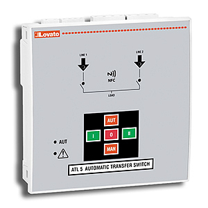 ATL500 Контроллер АВР для управления двумя вводами, питание 110-240 В перем. напр., контроль 3-х фаз + N для каждого ввода, NFC технология, IP40 (IP65 опционально с уплотнением EXP8001)