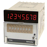 F8B 100-240VAC, Счетчик ипльсов - Индикатор, 8 цифр, W72 X H72 X L113mm, Скорость счета 1 имп./сек, 30 имп./сек, 2 кимп./сек, 5 кимп./сек