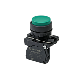 MTB5-AL31 Кнопка выступающая зеленая, 1NO, IP65, пластик