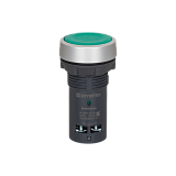 MTB8-EA35 Кнопка плоская зеленая, 1NO+1NC, IP65, пластик