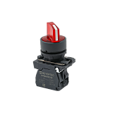 MTB5-AK34721 Переключатель на 3 положения с фиксацией и подсветкой, красный, 1NС, 24V AC/DC, IP65, пластик