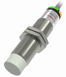 CR18XCN12DNRY Емкостной датчик цилиндрический, M18x80 мм, медно-никелевый сплав, незаподлицо, выход NPN НO+НЗ, регул. чувствит., расст. сраб. Sn=12 мм, питание 10…30VDC, 35Гц, IP67, кабель 2 м