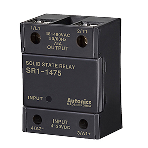 SR1-1440-N твердотельное реле,1 фаза, входное напряжение (управление) - 4-30VDC; напряжение нагрузки - 48-240VAC; Макс. ток нагрузки - 40A; с переходом через ноль/с мгновенным включением - Zero cross turn-on