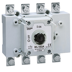 GE0160DT4P Выключатель-разъединитель 4P для нагрузки DC