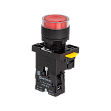 MTB2-EW34623 Кнопка красная с подсветкой, 1NС, 220V AC/DC, IP54, пластик