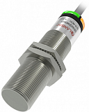 CR18XCF08DPCY Емкостной датчик цилиндрический, M18x50 мм, медно-никелевый сплав, заподлицо, выход PNP НЗ, регул. чувствит., расст. сраб. Sn=8мм, питание 10…30VDC, 25Гц, IP67, кабель 2 м preview