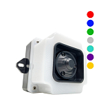 FNAZ-ESP22-RGB  сирена электронная с литым корпусом и 7 мелодий, 105-121 Дб макс. на расст. 1м, 85-250V AC/DC, IP65 цвет зеленый, красный, желтый, синий, голубой, фиолетовый, белый preview