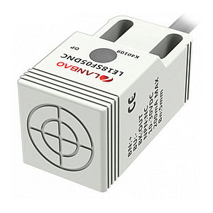 LE18SN08DLO Индуктивный датчик 18х18х36мм 2х проводной NO Sn=8мм кабель 2м