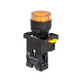 MTB2-EW35611 Кнопка желтая с подсветкой, 1NO, 24V AC/DC, IP54, пластик