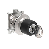 LPFS320R458A Металлический переключатель с ключом, d=30мм, 2 положения 0-1 с фиксацией, точка извлечения ключа слева, (без крепежного основания LPXAU 120M) код ключа заказной 458A preview