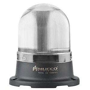 SNT-725-S-5 Сигнальный маяк 70 мм, куполовидный, монтаж на поверхность, постоянное свечение, Белый, 220V/AC, IP65.