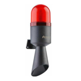 SNT-B710-1 Светодиодная электронная сирена, Цвет Красный, режим работы - только мигающий, звук только прерывистый, Мощность звука до 103дБ, 24V DC,150mA, вес 200гр. IP65 preview