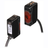 BJ10M-TDT Двухкомпонентный фотодатчик, на пересечение луча, расст. сраб. 10 м, красный 660 нм, мин. объект - диаметр 12мм, выход NPN, на свет/на затемнение, рег. чувст-сти, питание 12-24VDC, IP65, кабель 2 м, размер 10,6x32x20 мм